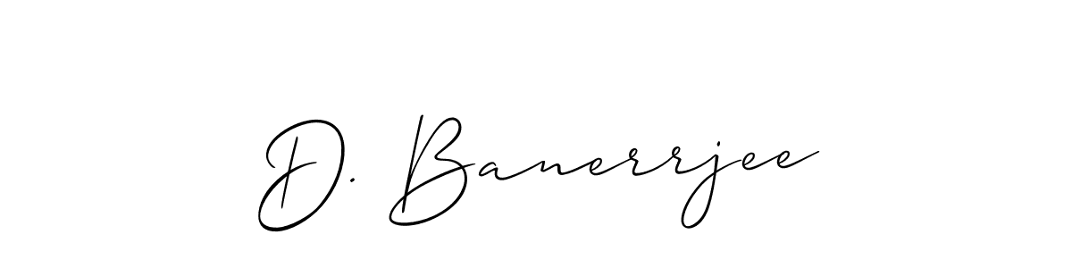 Once you've used our free online signature maker to create your best signature Allison_Script style, it's time to enjoy all of the benefits that D. Banerrjee name signing documents. D. Banerrjee signature style 2 images and pictures png