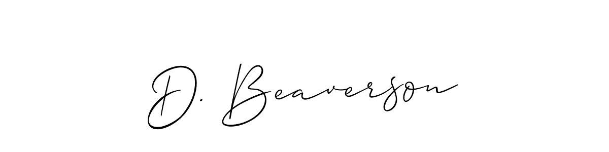 Make a beautiful signature design for name D. Beaverson. Use this online signature maker to create a handwritten signature for free. D. Beaverson signature style 2 images and pictures png
