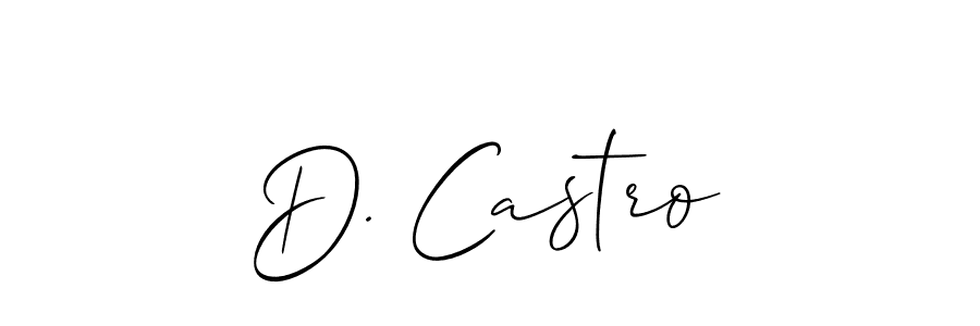 Once you've used our free online signature maker to create your best signature Allison_Script style, it's time to enjoy all of the benefits that D. Castro name signing documents. D. Castro signature style 2 images and pictures png