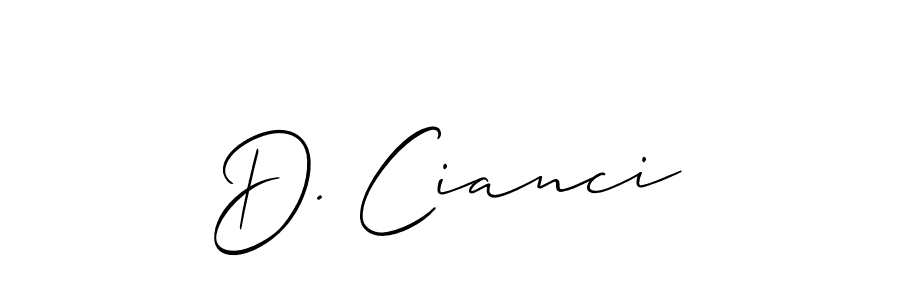 How to Draw D. Cianci signature style? Allison_Script is a latest design signature styles for name D. Cianci. D. Cianci signature style 2 images and pictures png