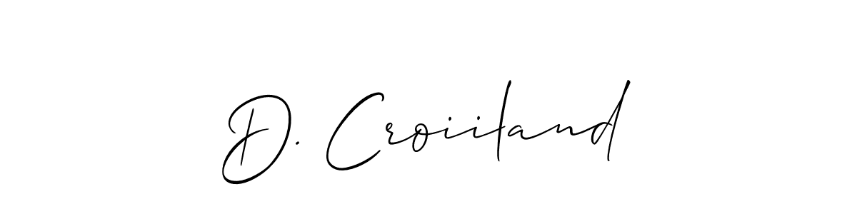 It looks lik you need a new signature style for name D. Croiiland. Design unique handwritten (Allison_Script) signature with our free signature maker in just a few clicks. D. Croiiland signature style 2 images and pictures png