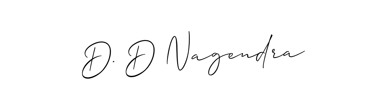 How to make D. D Nagendra name signature. Use Allison_Script style for creating short signs online. This is the latest handwritten sign. D. D Nagendra signature style 2 images and pictures png