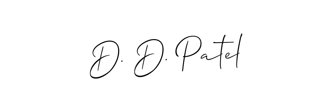 How to make D. D. Patel signature? Allison_Script is a professional autograph style. Create handwritten signature for D. D. Patel name. D. D. Patel signature style 2 images and pictures png