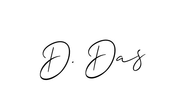 How to make D. Das signature? Allison_Script is a professional autograph style. Create handwritten signature for D. Das name. D. Das signature style 2 images and pictures png