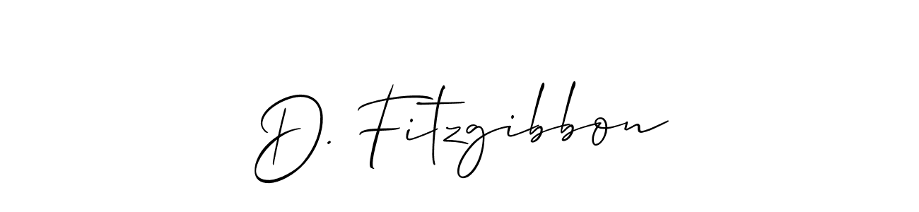 Design your own signature with our free online signature maker. With this signature software, you can create a handwritten (Allison_Script) signature for name D. Fitzgibbon. D. Fitzgibbon signature style 2 images and pictures png