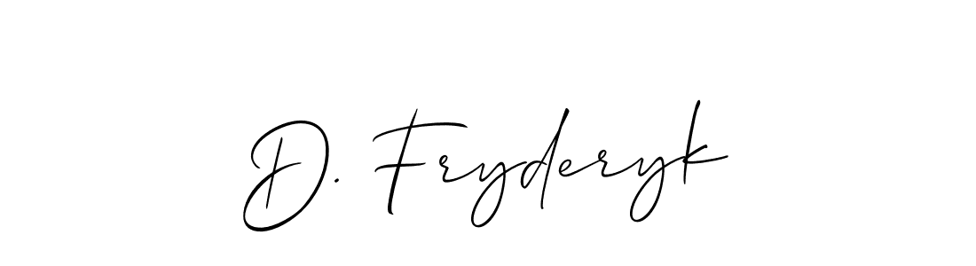 D. Fryderyk stylish signature style. Best Handwritten Sign (Allison_Script) for my name. Handwritten Signature Collection Ideas for my name D. Fryderyk. D. Fryderyk signature style 2 images and pictures png