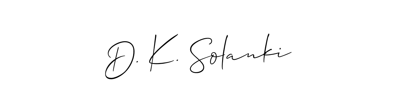 if you are searching for the best signature style for your name D. K. Solanki. so please give up your signature search. here we have designed multiple signature styles  using Allison_Script. D. K. Solanki signature style 2 images and pictures png