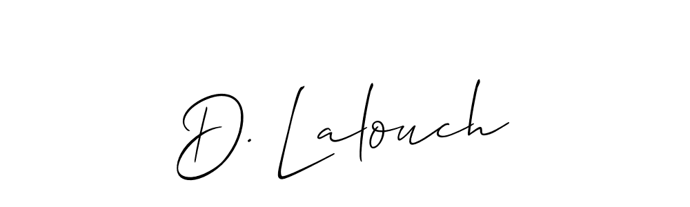 Make a beautiful signature design for name D. Lalouch. With this signature (Allison_Script) style, you can create a handwritten signature for free. D. Lalouch signature style 2 images and pictures png