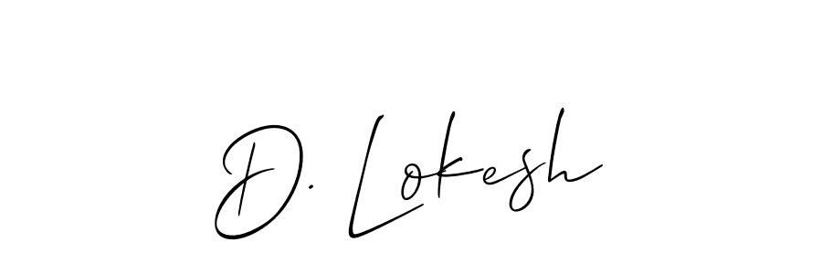 D. Lokesh stylish signature style. Best Handwritten Sign (Allison_Script) for my name. Handwritten Signature Collection Ideas for my name D. Lokesh. D. Lokesh signature style 2 images and pictures png