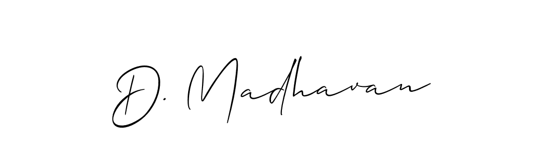 D. Madhavan stylish signature style. Best Handwritten Sign (Allison_Script) for my name. Handwritten Signature Collection Ideas for my name D. Madhavan. D. Madhavan signature style 2 images and pictures png