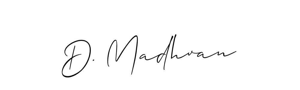 How to make D. Madhvan signature? Allison_Script is a professional autograph style. Create handwritten signature for D. Madhvan name. D. Madhvan signature style 2 images and pictures png