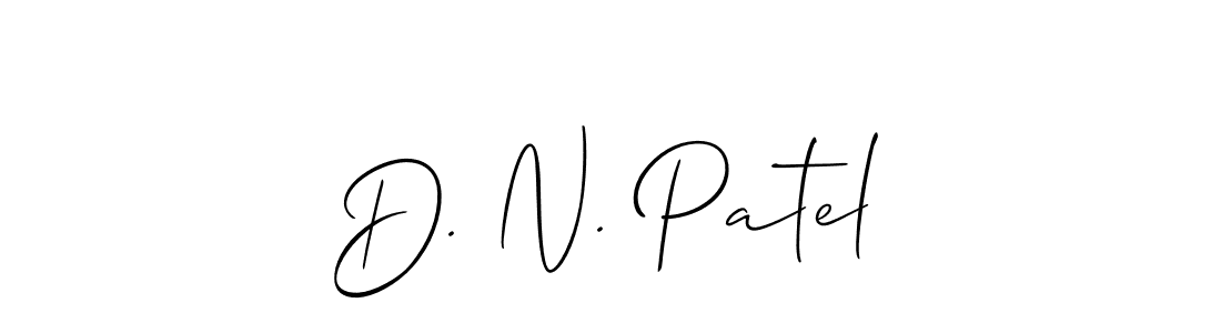 You should practise on your own different ways (Allison_Script) to write your name (D. N. Patel) in signature. don't let someone else do it for you. D. N. Patel signature style 2 images and pictures png