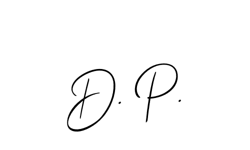 How to make D. P. name signature. Use Allison_Script style for creating short signs online. This is the latest handwritten sign. D. P. signature style 2 images and pictures png