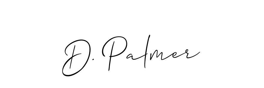 Use a signature maker to create a handwritten signature online. With this signature software, you can design (Allison_Script) your own signature for name D. Palmer. D. Palmer signature style 2 images and pictures png