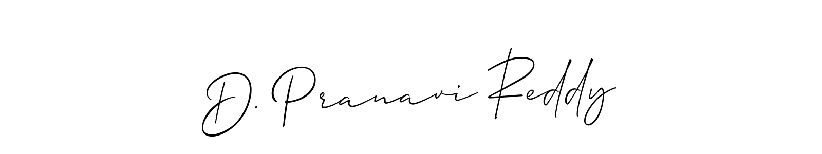 Create a beautiful signature design for name D. Pranavi Reddy. With this signature (Allison_Script) fonts, you can make a handwritten signature for free. D. Pranavi Reddy signature style 2 images and pictures png