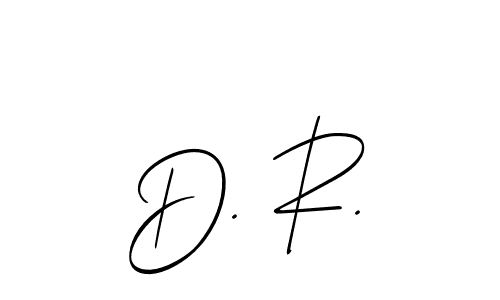 You should practise on your own different ways (Allison_Script) to write your name (D. R.) in signature. don't let someone else do it for you. D. R. signature style 2 images and pictures png