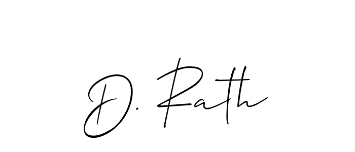 Check out images of Autograph of D. Rath name. Actor D. Rath Signature Style. Allison_Script is a professional sign style online. D. Rath signature style 2 images and pictures png