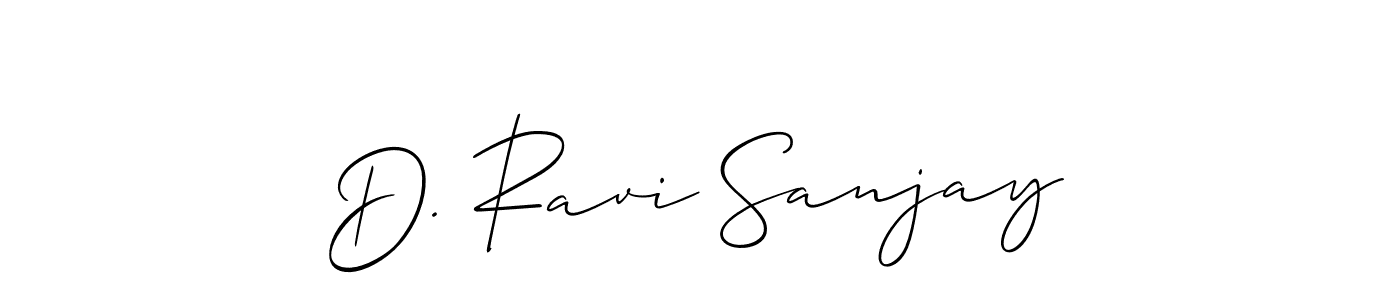 Make a short D. Ravi Sanjay signature style. Manage your documents anywhere anytime using Allison_Script. Create and add eSignatures, submit forms, share and send files easily. D. Ravi Sanjay signature style 2 images and pictures png