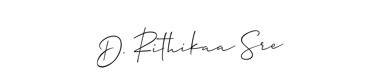 Also we have D. Rithikaa Sre name is the best signature style. Create professional handwritten signature collection using Allison_Script autograph style. D. Rithikaa Sre signature style 2 images and pictures png