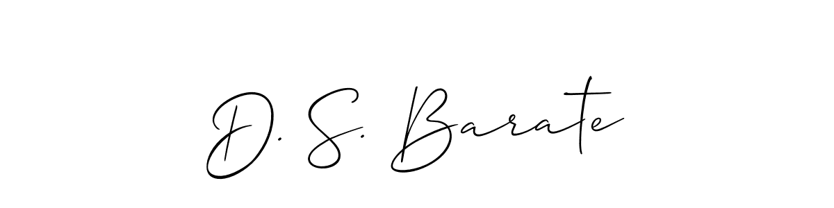 Check out images of Autograph of D. S. Barate name. Actor D. S. Barate Signature Style. Allison_Script is a professional sign style online. D. S. Barate signature style 2 images and pictures png