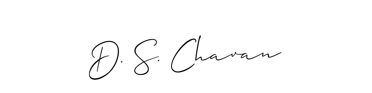 Use a signature maker to create a handwritten signature online. With this signature software, you can design (Allison_Script) your own signature for name D. S. Chavan. D. S. Chavan signature style 2 images and pictures png