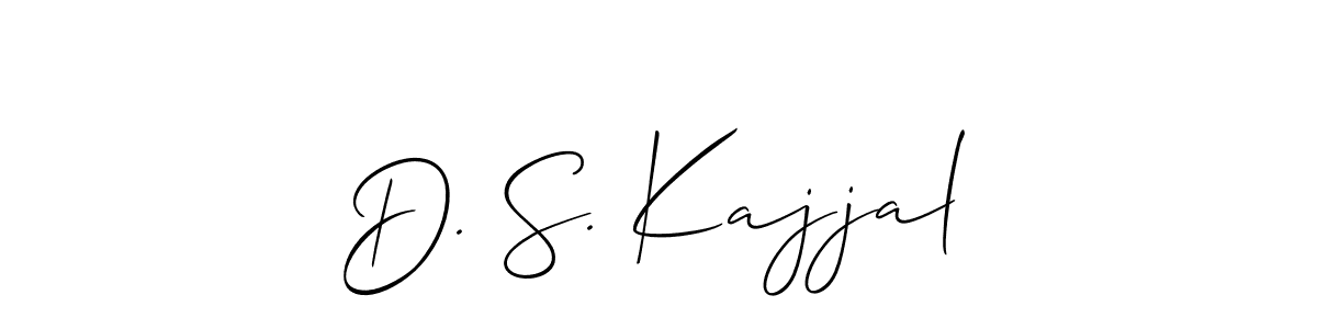 Make a short D. S. Kajjal signature style. Manage your documents anywhere anytime using Allison_Script. Create and add eSignatures, submit forms, share and send files easily. D. S. Kajjal signature style 2 images and pictures png