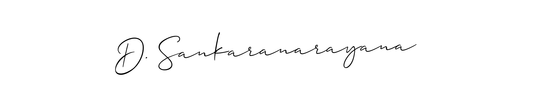 This is the best signature style for the D. Sankaranarayana name. Also you like these signature font (Allison_Script). Mix name signature. D. Sankaranarayana signature style 2 images and pictures png