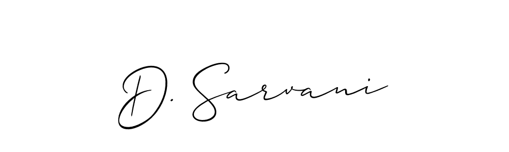 Once you've used our free online signature maker to create your best signature Allison_Script style, it's time to enjoy all of the benefits that D. Sarvani name signing documents. D. Sarvani signature style 2 images and pictures png