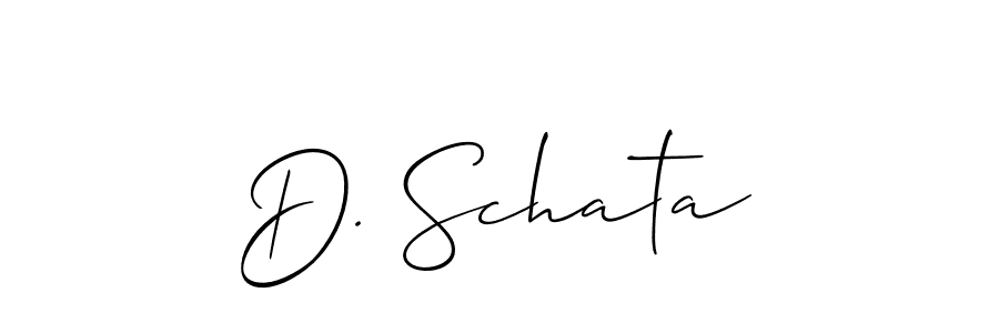 Similarly Allison_Script is the best handwritten signature design. Signature creator online .You can use it as an online autograph creator for name D. Schata. D. Schata signature style 2 images and pictures png