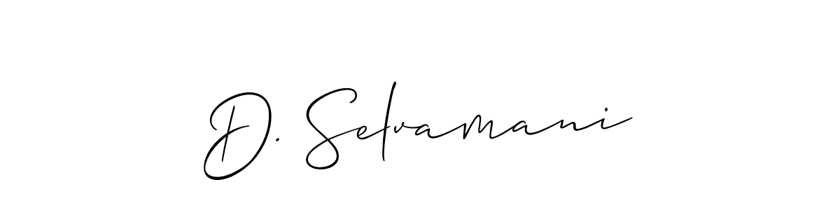 How to make D. Selvamani signature? Allison_Script is a professional autograph style. Create handwritten signature for D. Selvamani name. D. Selvamani signature style 2 images and pictures png