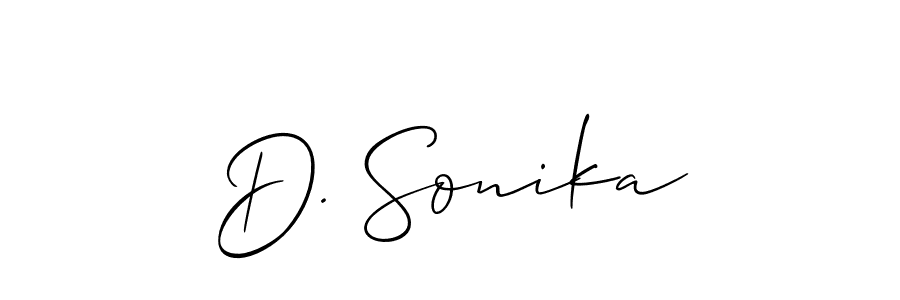 D. Sonika stylish signature style. Best Handwritten Sign (Allison_Script) for my name. Handwritten Signature Collection Ideas for my name D. Sonika. D. Sonika signature style 2 images and pictures png