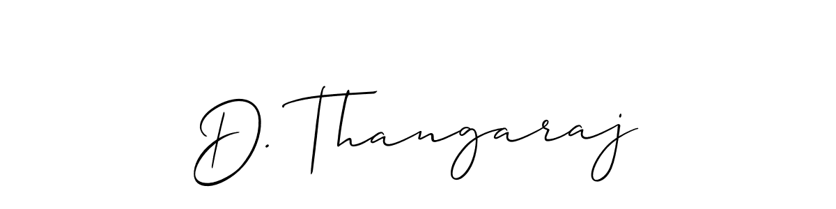 You should practise on your own different ways (Allison_Script) to write your name (D. Thangaraj) in signature. don't let someone else do it for you. D. Thangaraj signature style 2 images and pictures png