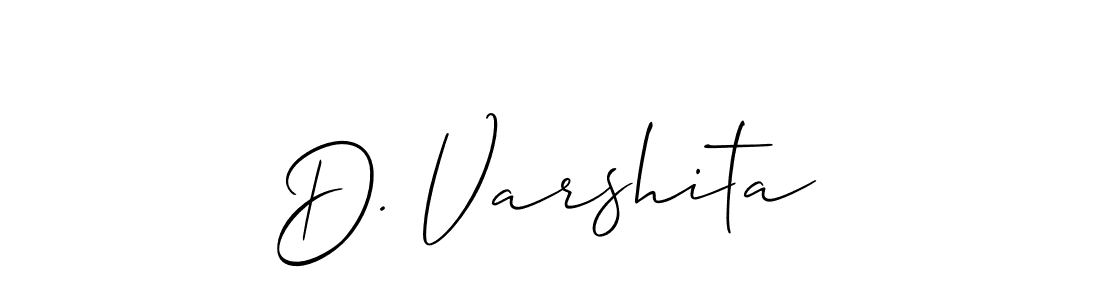 Create a beautiful signature design for name D. Varshita. With this signature (Allison_Script) fonts, you can make a handwritten signature for free. D. Varshita signature style 2 images and pictures png