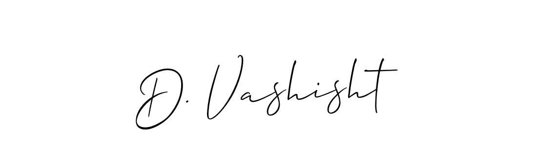 Make a beautiful signature design for name D. Vashisht. With this signature (Allison_Script) style, you can create a handwritten signature for free. D. Vashisht signature style 2 images and pictures png