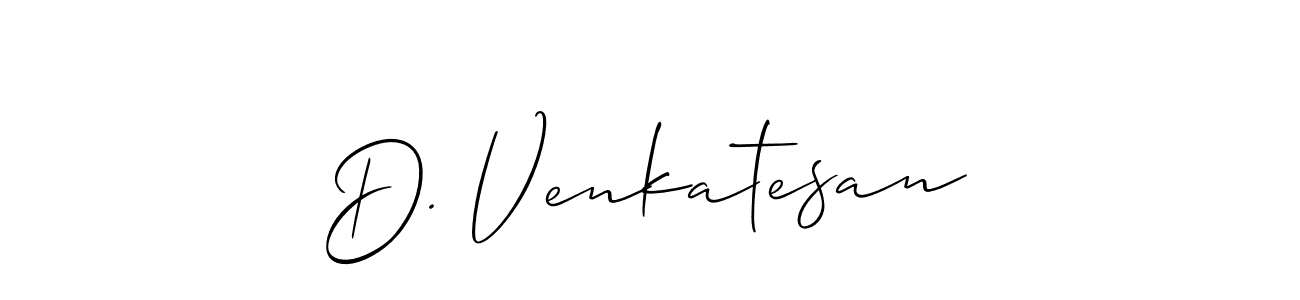 Best and Professional Signature Style for D. Venkatesan. Allison_Script Best Signature Style Collection. D. Venkatesan signature style 2 images and pictures png