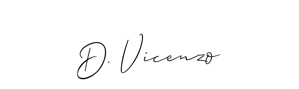 Make a short D. Vicenzo signature style. Manage your documents anywhere anytime using Allison_Script. Create and add eSignatures, submit forms, share and send files easily. D. Vicenzo signature style 2 images and pictures png