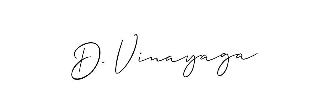 Allison_Script is a professional signature style that is perfect for those who want to add a touch of class to their signature. It is also a great choice for those who want to make their signature more unique. Get D. Vinayaga name to fancy signature for free. D. Vinayaga signature style 2 images and pictures png
