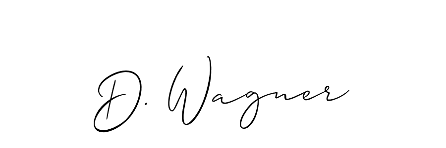 This is the best signature style for the D. Wagner name. Also you like these signature font (Allison_Script). Mix name signature. D. Wagner signature style 2 images and pictures png