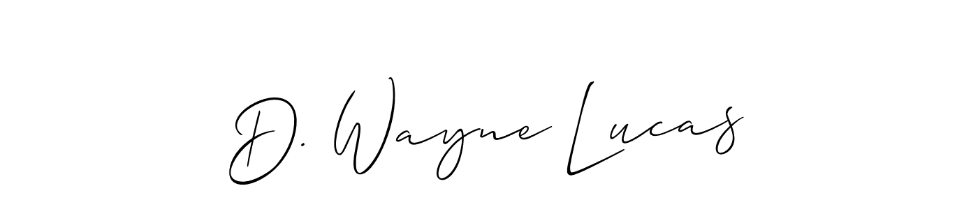 It looks lik you need a new signature style for name D. Wayne Lucas. Design unique handwritten (Allison_Script) signature with our free signature maker in just a few clicks. D. Wayne Lucas signature style 2 images and pictures png