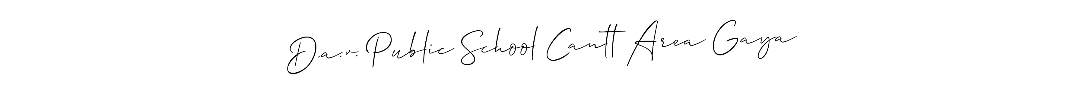 if you are searching for the best signature style for your name D.a.v. Public School Cantt Area Gaya. so please give up your signature search. here we have designed multiple signature styles  using Allison_Script. D.a.v. Public School Cantt Area Gaya signature style 2 images and pictures png