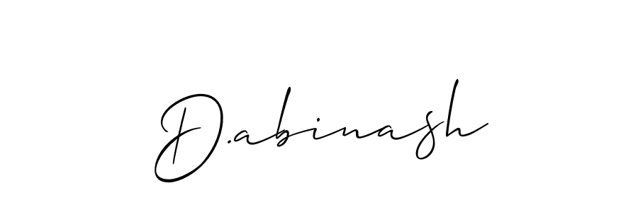 You should practise on your own different ways (Allison_Script) to write your name (D.abinash) in signature. don't let someone else do it for you. D.abinash signature style 2 images and pictures png