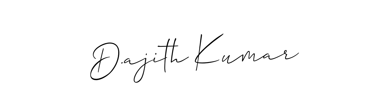 D.ajith Kumar stylish signature style. Best Handwritten Sign (Allison_Script) for my name. Handwritten Signature Collection Ideas for my name D.ajith Kumar. D.ajith Kumar signature style 2 images and pictures png