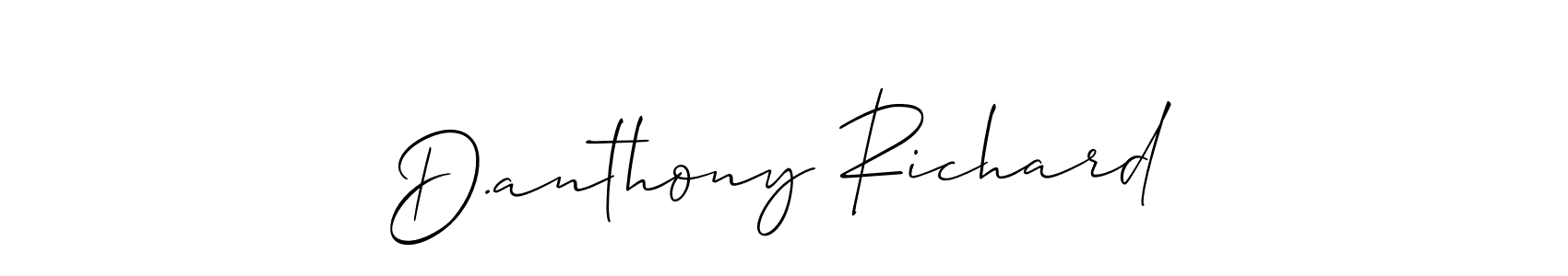 Also You can easily find your signature by using the search form. We will create D.anthony Richard name handwritten signature images for you free of cost using Allison_Script sign style. D.anthony Richard signature style 2 images and pictures png