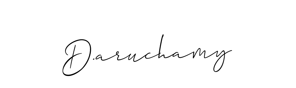 Also we have D.aruchamy name is the best signature style. Create professional handwritten signature collection using Allison_Script autograph style. D.aruchamy signature style 2 images and pictures png