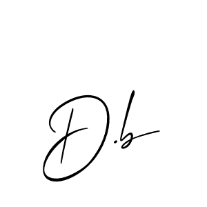 It looks lik you need a new signature style for name D.b. Design unique handwritten (Allison_Script) signature with our free signature maker in just a few clicks. D.b signature style 2 images and pictures png