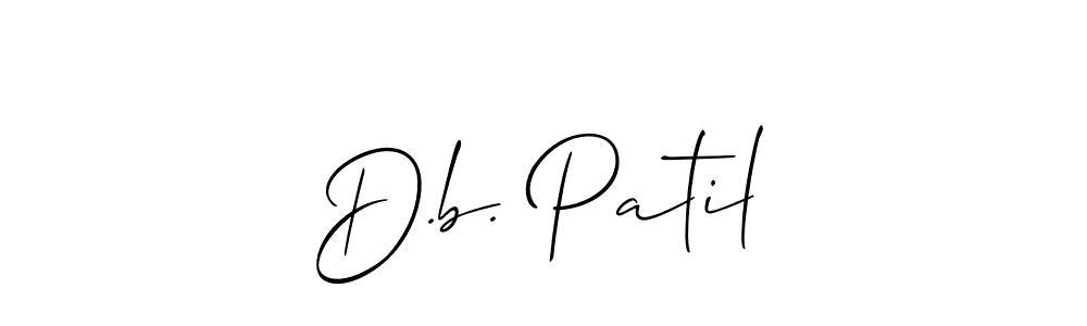 Best and Professional Signature Style for D.b. Patil. Allison_Script Best Signature Style Collection. D.b. Patil signature style 2 images and pictures png