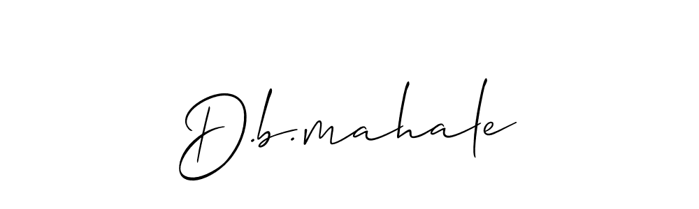 Also You can easily find your signature by using the search form. We will create D.b.mahale name handwritten signature images for you free of cost using Allison_Script sign style. D.b.mahale signature style 2 images and pictures png
