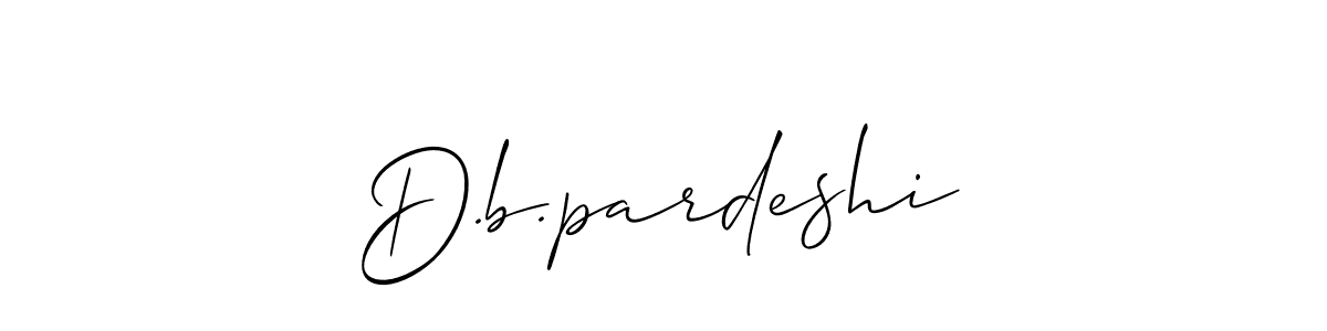 Best and Professional Signature Style for D.b.pardeshi. Allison_Script Best Signature Style Collection. D.b.pardeshi signature style 2 images and pictures png