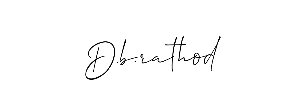 How to make D.b.rathod name signature. Use Allison_Script style for creating short signs online. This is the latest handwritten sign. D.b.rathod signature style 2 images and pictures png