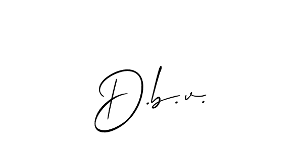 Use a signature maker to create a handwritten signature online. With this signature software, you can design (Allison_Script) your own signature for name D.b.v.;prasad. D.b.v.;prasad signature style 2 images and pictures png